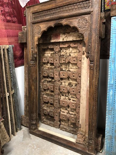 Antique Indian Arch Huge Archway Hand Carved Rustic Amazing Etsy