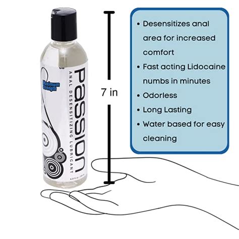 Passion Lubes Maximum Strength Anal Desensitizing Lube For Unisex 82 Theworldmallae