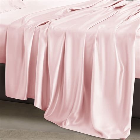 Light Pink Silk Flat Sheet Silk Flat Sheet Pink Silk Pink Sheets