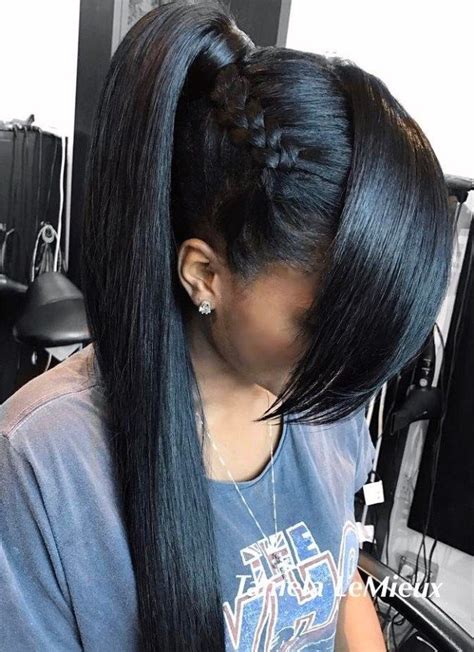 30 Classy Black Ponytail Hairstyles Black Ponytail Hairstyles Weave