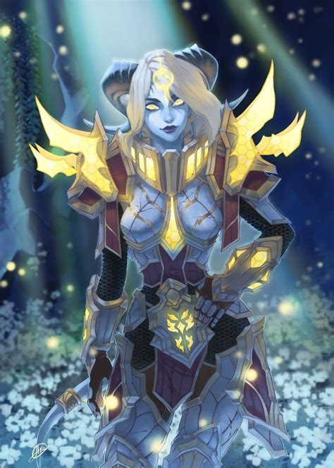 An Image Of A Woman In Armor With Lights On Her Chest And Hands Behind