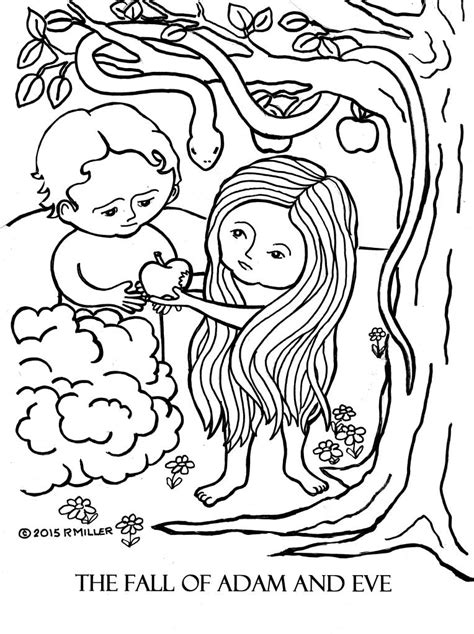 God demonstrated in creation that he could be trusted to do what was good for adam and eve. A Day 3 The Fall of Adam and Eve Coloring Page Lg File HI ...