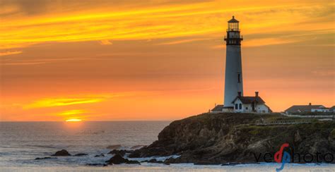 Vedphoto Año Nuevo State Park Pigeon Point Light Station At Sunset