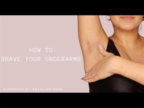 How To Shave Your Underarms YouTube