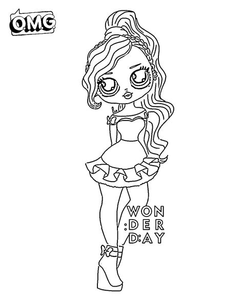 Free Lol Omg Doll Coloring Pages Wickedgoodcause