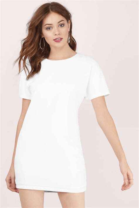 Shift Dresses White Shift Dresses Long Sleeve Printed Dress Tobi