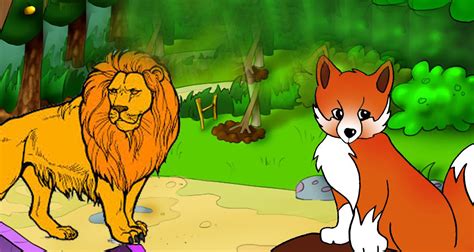 Do not be taken in by their sweet words. The Old Lion and The Fox Story ~ Cute Inspirational Moral ...