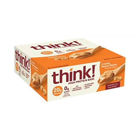 Think High Protein Bars Creamy Peanut Butter 20g Protein