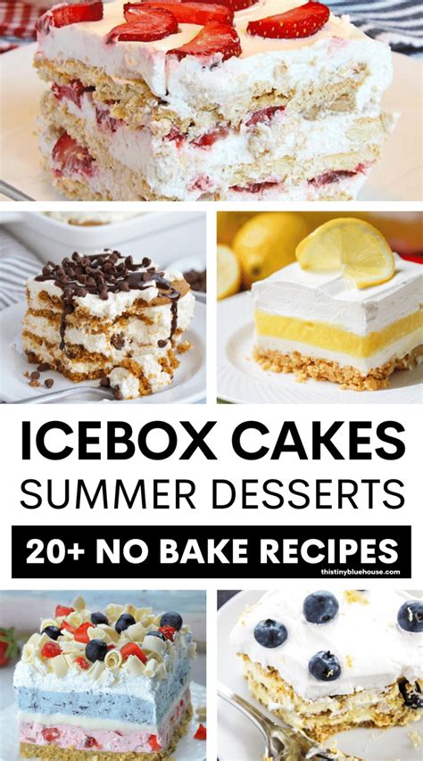 No Bake Summer Desserts Picnic Desserts Icebox Desserts Icebox Cake Recipes Summer Treats