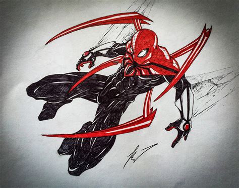 Drawing Superior Spider Man Art Naianecosta16
