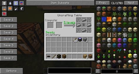 Uncrafting Table Mod Works For All Items Even From Mods