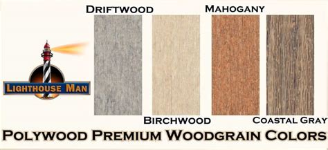 Start studying woods lamp color depiction. Polywood Woodgrain Lawn Lighthouse Color Chart | Lighthouse Man
