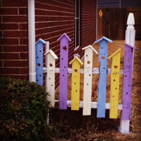Birdhouse Fence Fence Design Pallet Fence Summer Diy Projects
