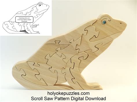 Frog Puzzle Pattern Pdf And Svg By Holyokepuzzles On Etsy Custom Jigsaw