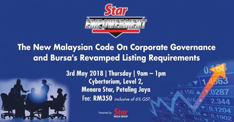 Malaysian code on corporate governance 2016 (mccg 2016). The New Malaysian Code of Corporate Governance and Bursa's ...