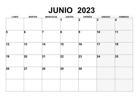 Calendario Junio 2023 Calendariossu