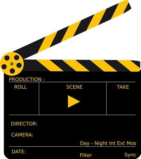 Download Clapboard Clapper Movie Royalty Free Vector Graphic Pixabay