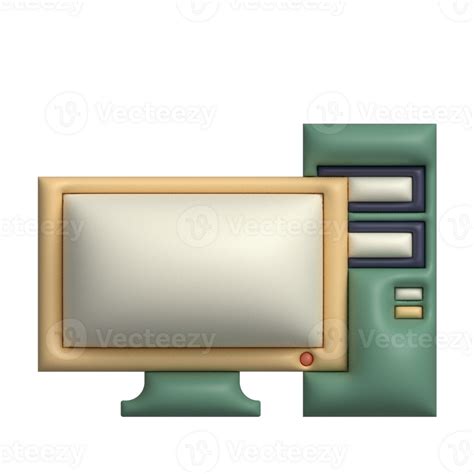 Personal Computer 3d Illustration 23379134 Png
