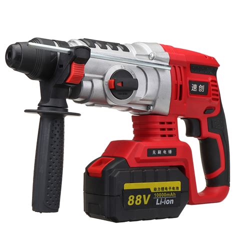 68v 88v electric brushless hammer cordless power impact drill with lithium battery us