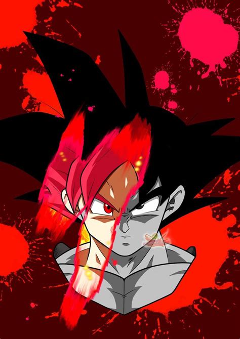 An Anime Character With Red Hair And Black Eyes In Front Of A Red Background