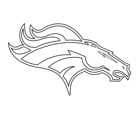 Denver Broncos Logo Coloring Denver Broncos Logo Denver Broncos