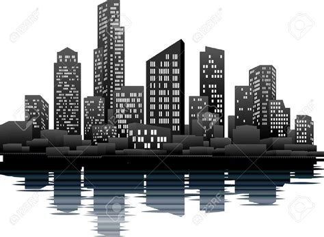 Future City Skyline Clip Art