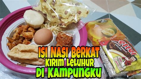 Nasi Berkat Di Kampung Ku Jawa Timur Selametan Kirim Leluhur Adat