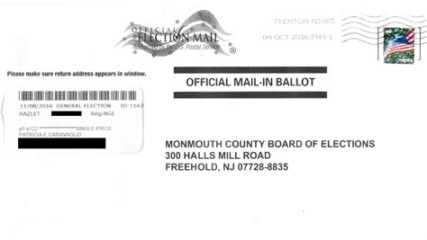 Some Voting By Mail In Nj See Their Ballots Returned