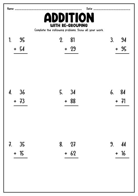 11 Best Images Of Hard Math Worksheets Addition Addition With