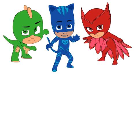 Pj Mask Svg File Set For Silhouette And Cricut Etsy
