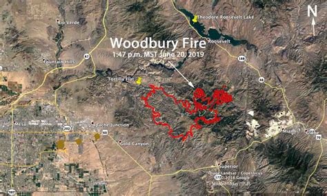 Woodbury Fire Causes Evacuations At Roosevelt Arizona