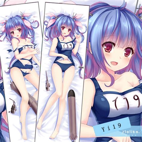 Anime Kantai Collection Kancolle I19 Hugging Body Pillow Case Cover 2way Fabric Long Otaku Adult