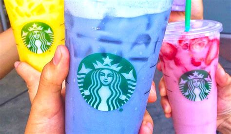 Starbucks Secret Menu Rainbow Frappuccino Drink Recipes Thrillist