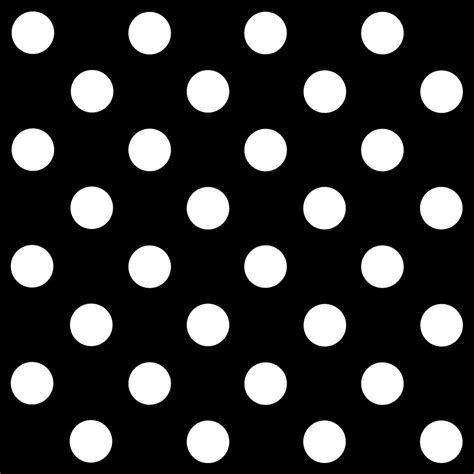Polkadot White Black Pattern Mini Art Print By Labluxe Without