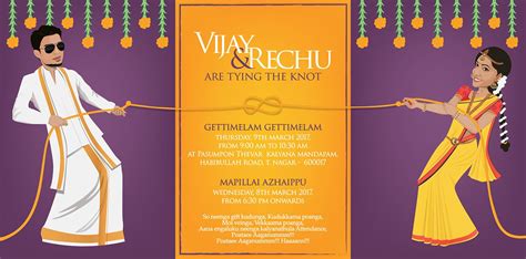 Rechu Weds Vijay Wedding Card Wordings Traditional Indian Wedding