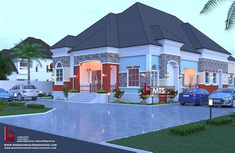 5 Bedroom Bungalow Designs Home Plans For Bungalows In Nigeria Properties 6 Five