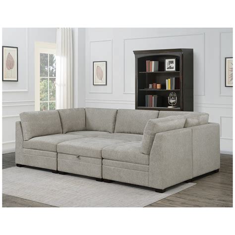 It offers quality features in construction, fabric and styling: Thomasville Modular Fabric Sectional 6pc | Costco Australia