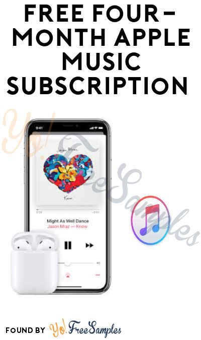 Maybe you would like to learn more about one of these? FREE Four-Month Apple Music Subscription (Credit Card Required) - Yo! Free Samples