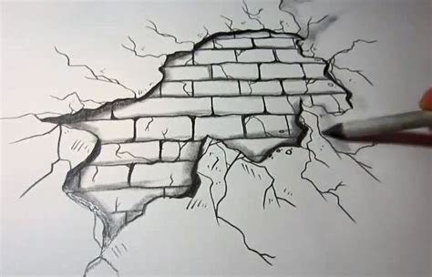 Visit www.circlelineartschool.com to join my new online drawing course for beginners. brick wall sketch - Google Search | Wall drawing, Drawings ...