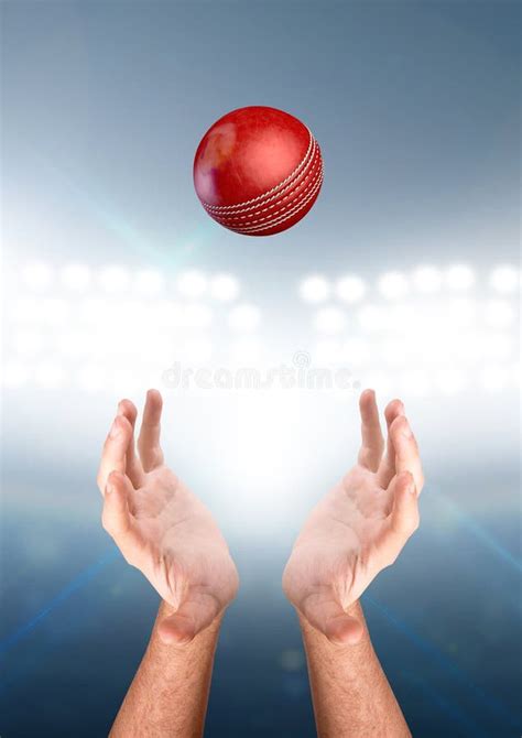 Hands Catching Ball Stock Photo Image Of Gripping Render 98068082