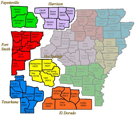 Western Arkansas District Map Western District Of