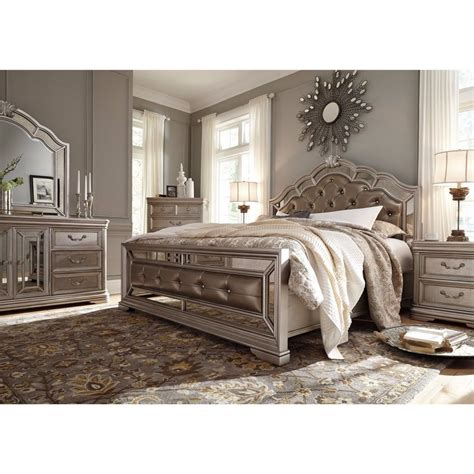 Osp home furnishings modern mission vintage oak bedroom set with 2 nightstands, 1 chest, 1 vanity. Overstock.com: Online Shopping - Bedding, Furniture ...