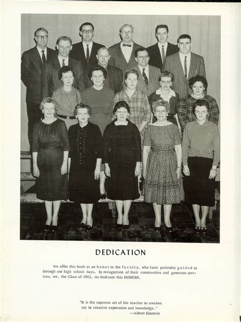 Dodgeville High School Class Of 1961 Dodgeville Wi