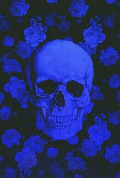 Blue Skull Skull Wallpaper Skeleton Art Skull Artwork