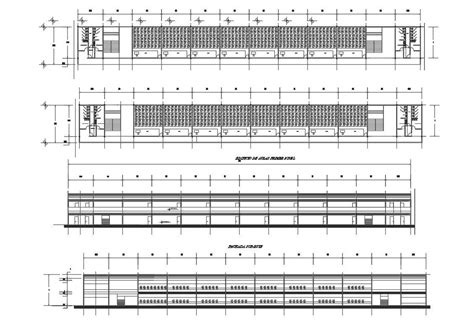 Commercial Elevation Working Plan Detail Dwg File Cadbull