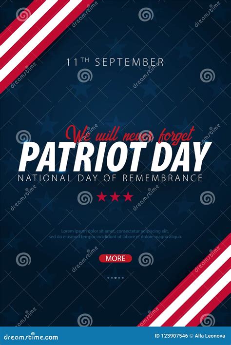 Patriot Day Promotion Advertising Poster Banner Template With