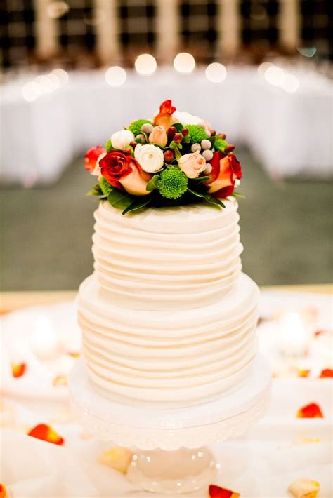 39 of 51 fresh and faux. Ivory Wedding Cake, Flower Topper