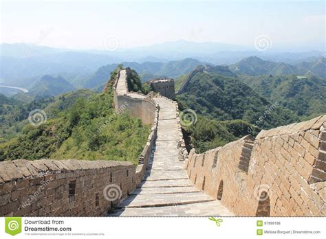 Great Wall Of China Unesco Heritage Stock Photo Image Of Depaysement