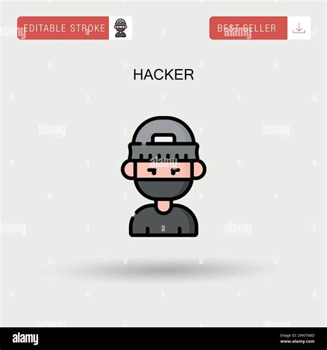 Hacker Simple Vector Icon Stock Vector Image And Art Alamy