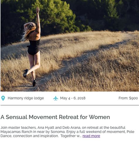 A Sensual Movement Retreat For Women May 4 6 2018 The Alt Feminine